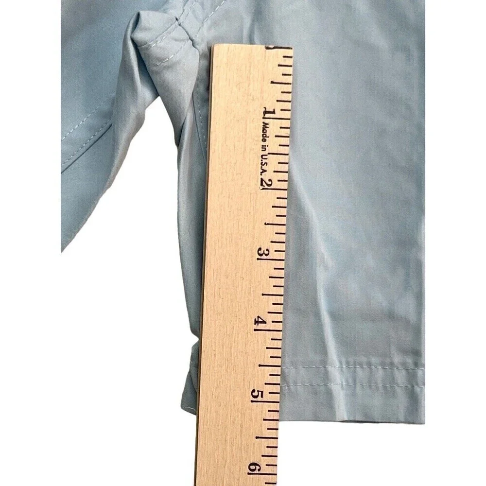 New Old Navy Men's Light Blue Tie Waist Back Pocket Swimwear Board Shorts Sz 28